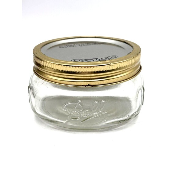 Ball Clear WIDE MOUTH 1/2 Pint Squatty Mason Jar With Lid - Picture 9 of 9